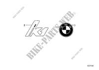 Plaquita para BMW Motorrad K 1 desde 1988