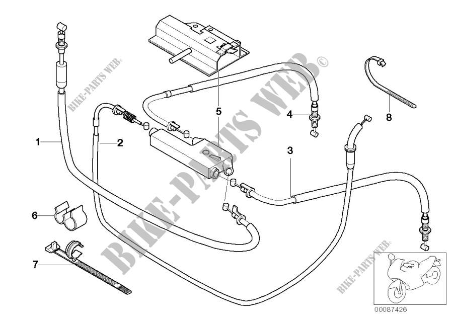 Cable Bowden/distribuidor de cable para BMW Motorrad R 850 R 02 desde 1999