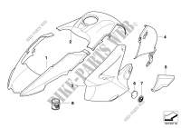 Piezas barnizadas 947 ozeanblau para BMW Motorrad R 1200 GS 04 desde 2002