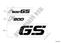 Inscripción para BMW Motorrad F 800 GS 08 desde 2006