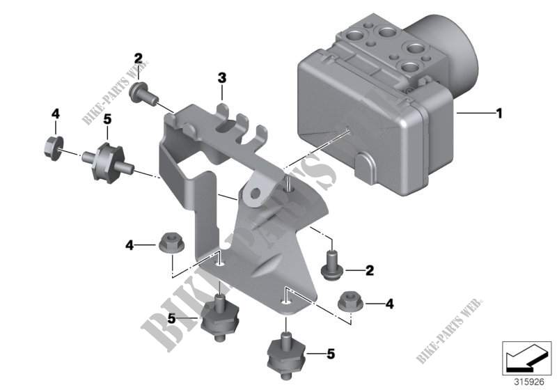 Modulador de presión ABS para BMW Motorrad R nineT desde 2013