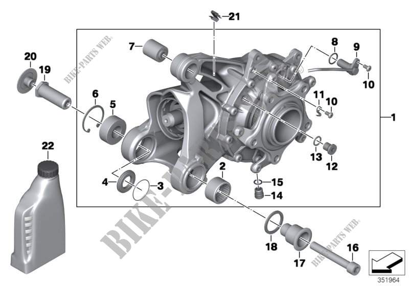 Engranaje angular Integral ABS gener. 1 para BMW Motorrad R 1200 ST desde 2003