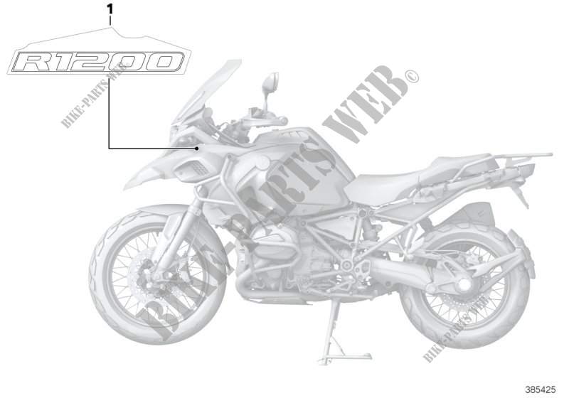 Etiqueta adhesiva para BMW Motorrad R 1200 GS Adventure desde 2012