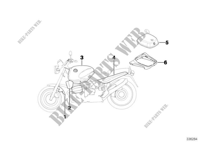 Piezas imprimadas para BMW Motorrad R 850 R 94 desde 1994