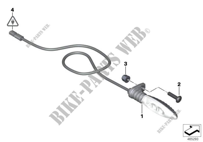 LED intermitentes traseros para BMW Motorrad S 1000 RR HP4 desde 2011
