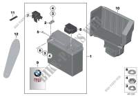 Batería adicional de vehículo especial para BMW R 1200 RT 05 desde 2003