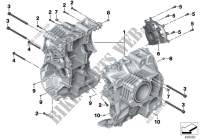 Unión atornillada de cárter del motor motor R 1200 bmw-motocicleta 2012 K5x 91698
