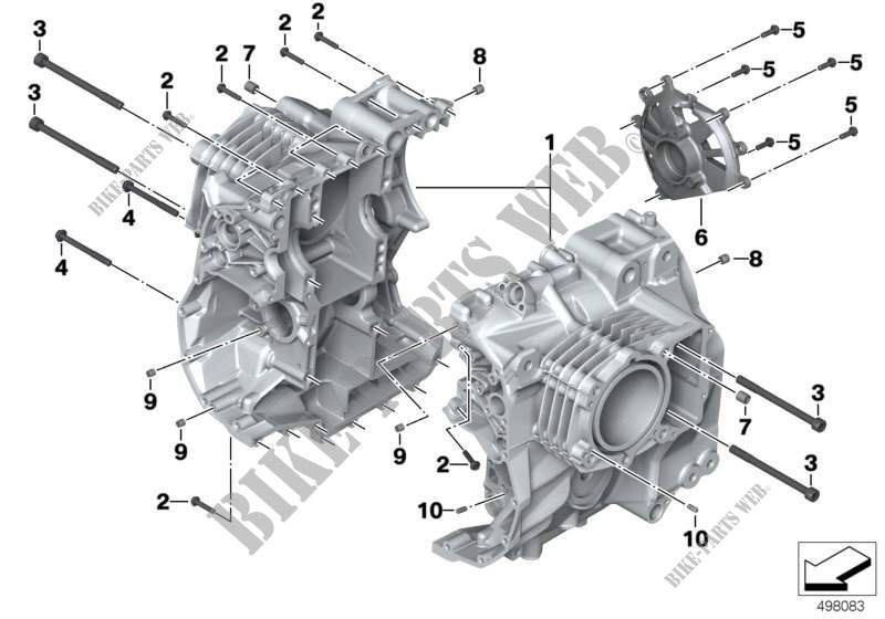 Unión atornillada de cárter del motor para BMW Motorrad R 1200 GS Adventure desde 2012